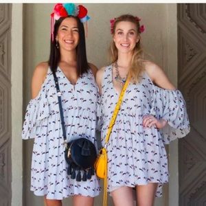 Rebecca Minkoff cold shoulder dress celebrity worn